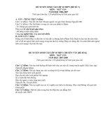 ĐỀ THI VĂN VÀO LỚP 10 PTTH (ĐỀ 7-8)