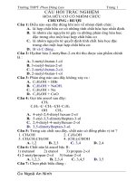 Bài tập Hóa 12 học kỳ 1