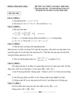 ĐỀ THI ĐỀ NGHỊ VÀO THPT NĂM 2009 ( BỘ ĐỀ 1)