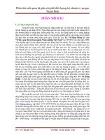 Phân tích mối quan hệ giữa chi phí khối lượng lợi nhuận ở vựa gạo thanh bình 