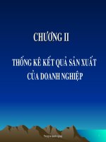 Thống kê kết quả sản xuất của doanh nghiệp