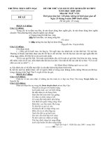 Đề thi thử TS lớp 10 trường THCS Liên Mạc - Thanh Hà - Hải Dương