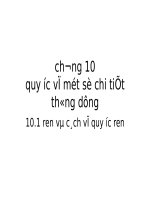 Chương 10: Vẽ quy ước 1 số chi tiết thông dụng