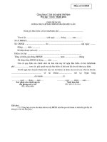 ĐƠN ĐỀ NGHỊ TRỢ CẤP BẢO HIỂM 1 LẦN