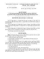 KẾ HOẠCH NĂM HỌC 2009-2010