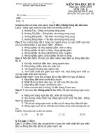 Đề thi học kì 2 + đáp án