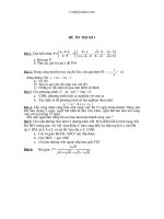 Bộ đề ôn thi Toán vào cấp 3