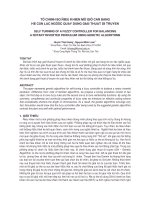 Tự chỉnh bộ điều khiển mờ giữ cân bằng hệ con lắc ngược quay dùng giải thuật di truyền 