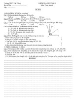 Kiểm tra chương 2 hình học 6