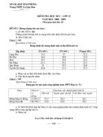 KT học kì 1 lớp 12