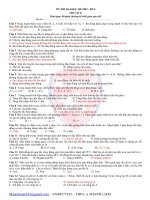 Đề thi thử THPT A Thanh Liêm - ĐA