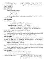 ĐỀ THI ĐỀ NGHỊ THI VÀO THPT TỈNH HẢI DƯƠNG NĂM 2009-2010 ( BỘ ĐỀ 2)