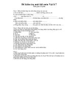 KT Vat li 7 hoc ki 2 mot tiet