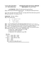 Đề tham khảo thi HKII Toán 8 (2)