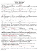 ĐỀ THI THỬ ĐẠI HỌC CAO ĐẲNG MÔN  LÝ ĐỀ 15 2011