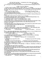 đề thi thưt đại lần 11-quyền tam nông
