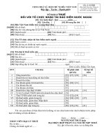 TỜ KHAI THUẾ  ĐỐI VỚI TỔ CHỨC NHẬN TÁI BẢO HIỂM NƯỚC NGOÀI