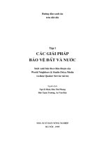 Các giải pháp bảo vệ đất và nước 
