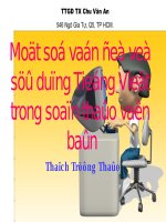 Các vấn đề về Tiếng Việt ...