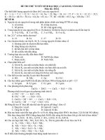 ĐỀ THI THỬ TUYỂN SINH ĐẠI HỌC, CAO ĐẲNG NĂM 2010 Môn thi : HOÁ 3