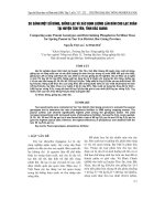 SO SáNH MộT Số DòNG, GIốNG LạC Và XáC ĐịNH LƯợNG LÂN BóN cho LạC XUÂN TạI HUYệN TÂN YÊN, TỉNH BắC GIANG