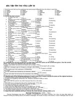 THI VÀO LỚP 10 TIẾNG ANH (ĐỀ 10)