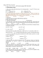 đề thi thử tnthpt 2009