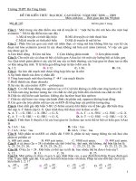 Đề thi thử đại học 2009