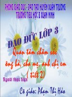 đao đức lớp 3