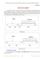 Tài liệu hướng dẫn sử dụng sáp 2000 v12   hệ dầm ghép 