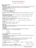 ÔN THI tốt NGHIỆP môn hóa 