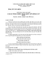 Sáng kiến: Những câu nói vần về cách tính Diện tích một số hình