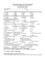 ĐỀ THI THỬ TN 08 -09