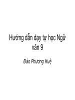 Hướng dẫn dạy tự học Ngữ văn 9