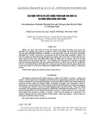 XáC ĐịNH THờI Vụ Và LIềU L-ợNG PHÂN ĐạM CHO NGÔ LAI TạI VùNG ĐồNG BằNG VIÊN CHăN