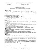 Đề thi HSG huyện 08 09