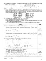 Đề thi học sinh giỏi Hóa lớp 12 và đáp án năm 2008