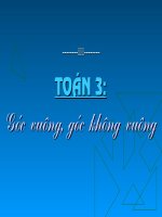 Góc vuông - Góc không vuông