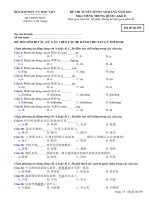 ĐỀ THI TUYỂN SINH CAO ĐẲNG NĂM 2011 Môn: TIẾNG TRUNG QUỐC; Khối D mã đề 695 