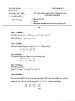 ĐỀ THI CHỌN HỌC SINH GIỎI VÒNG TỈNH LỚP 10, 11 NĂM HỌC 2010-2011 MÔN TOÁN