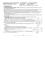 đề thi Vật lí 11 Kì I có kèm đáp áp+varem điểm