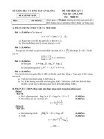 ĐỀ THI HỌC KỲ I Năm học 2012-2013 Môn TOáN 12 SỞ GIÁO DỤC VÀ ĐÀO TẠO AN GIANG