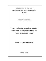 Phát triển các khu công nghiệp vùng kinh tế trọng điểm bắc bộ theo hướng bền vững 
