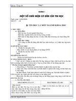 Giáo án tin học 10 năm học 2008-2009