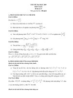 Đề và ĐA thi thử ĐH2009 (Đề số 27)