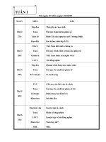 Giáo án tuần 1 lớp 5