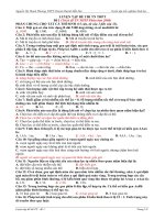 Luyện tập thi TN năm 2009