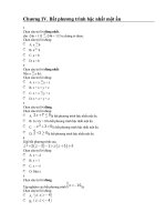 kiemtra chuong IV ( trắc nghiệm)