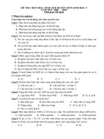 Đề thi HSG môn sinh năm học 08-09