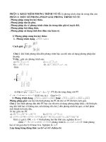 Hệ thống phương pháp giải phương trình vô tỉ